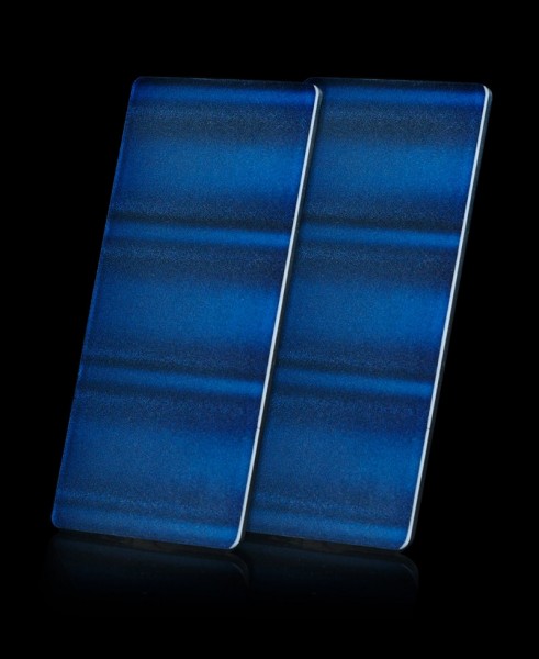 Kit 2 Panneaux 3D Vague Bleue